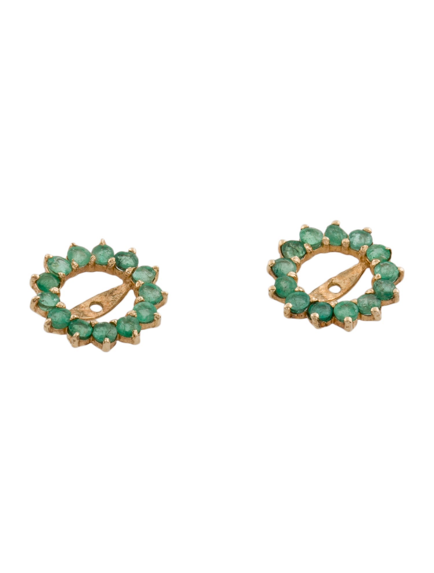 Earrings 14K Emerald Earring Enhancers