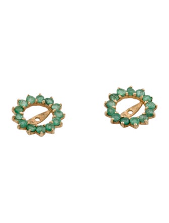 Earrings 14K Emerald Earring Enhancers