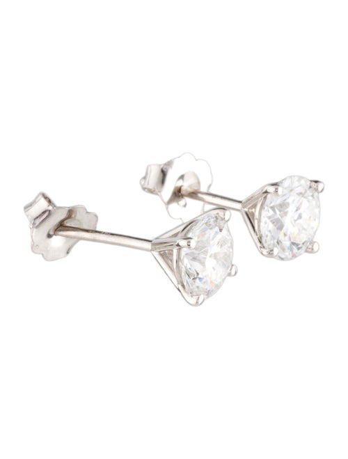 Earrings 14K 2.14cts Lab-Grown Diamond Solitaire Stud Earrings