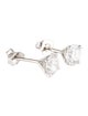 Earrings 14K 2.14cts Lab-Grown Diamond Solitaire Stud Earrings