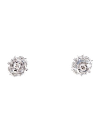 Earrings 14K Sapphire & Diamond Stud Earrings