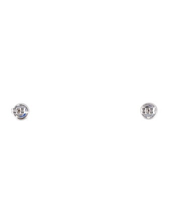 Earrings 14K Sapphire & Diamond Stud Earrings