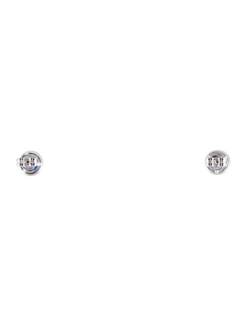 Earrings 14K Sapphire & Diamond Stud Earrings