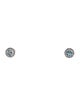 Earrings 14K Aquamarine & Diamond Stud Earrings
