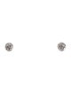 Earrings 14K Aquamarine & Diamond Stud Earrings