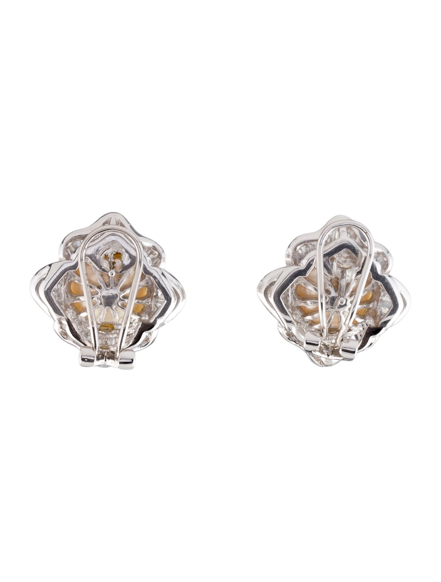 Earrings 18K Pearl & Diamond Earclip Earrings