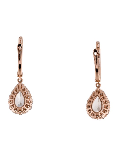 Earrings 14K 1.95ctw Morganite & Diamond Drop Earrings
