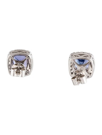 Earrings 14K 2.20ctw Tanzanite & Diamond Stud Earrings