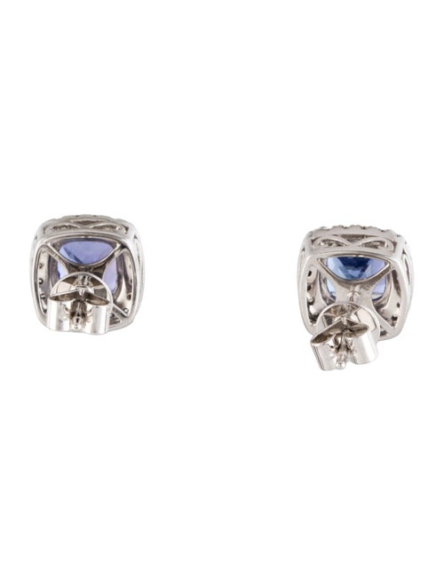 Earrings 14K 2.20ctw Tanzanite & Diamond Stud Earrings