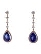 Earrings 14K 6.00ctw Tanzanite & Diamond Drop Earrings