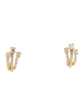 Earrings 14K Diamond Drop Earrings