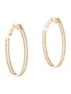 Earrings 14K 1.10ctw Diamond Hoop Earrings