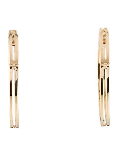 Earrings 14K 1.10ctw Diamond Hoop Earrings