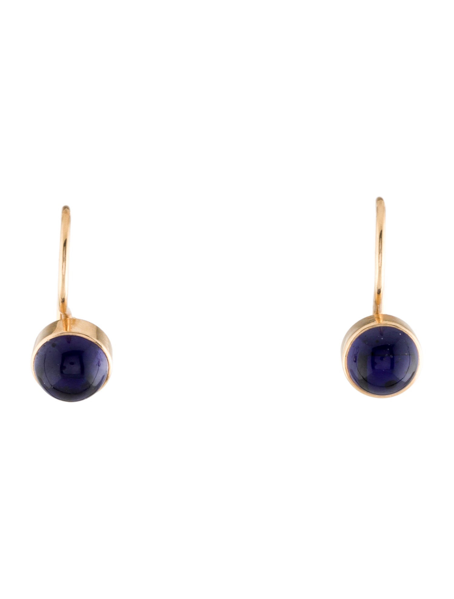 Earrings 14K Iolite Drop