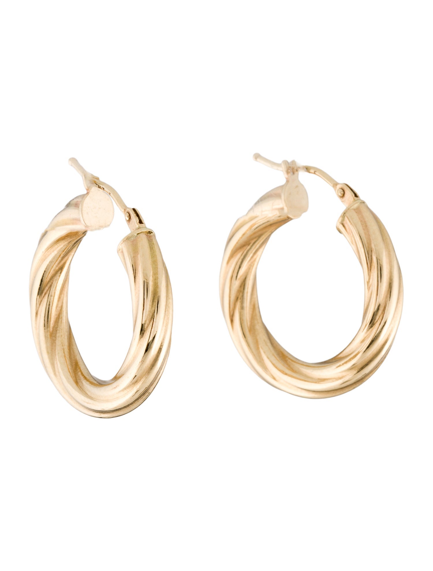 Earrings 14K Twist Hoop
