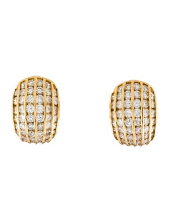 Earrings 18K 5.20ctw Diamond Earclip Earrings