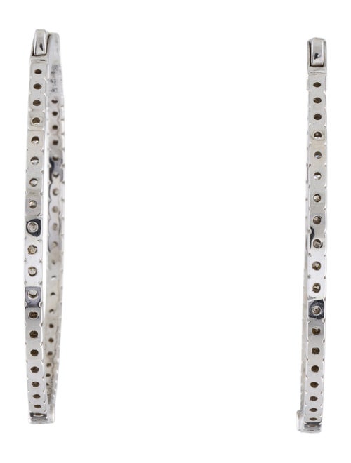 Earrings 14K 1.50ctw Diamond Inside-Out Hoop Earrings