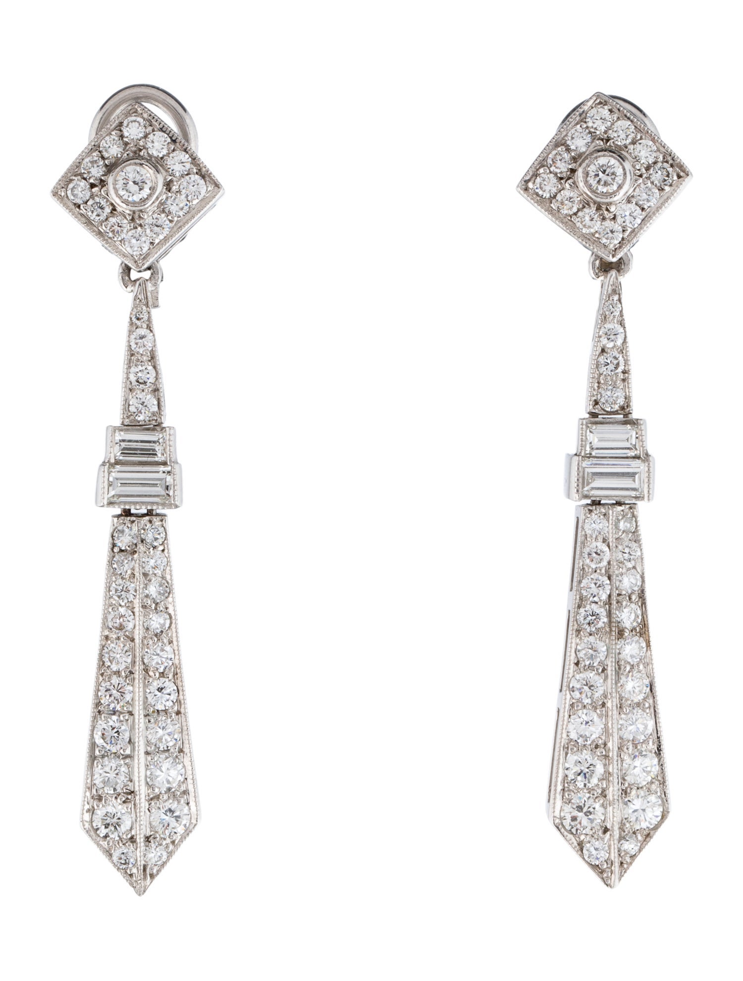 Earrings 18K 2.27ctw Diamond Drop Earrings