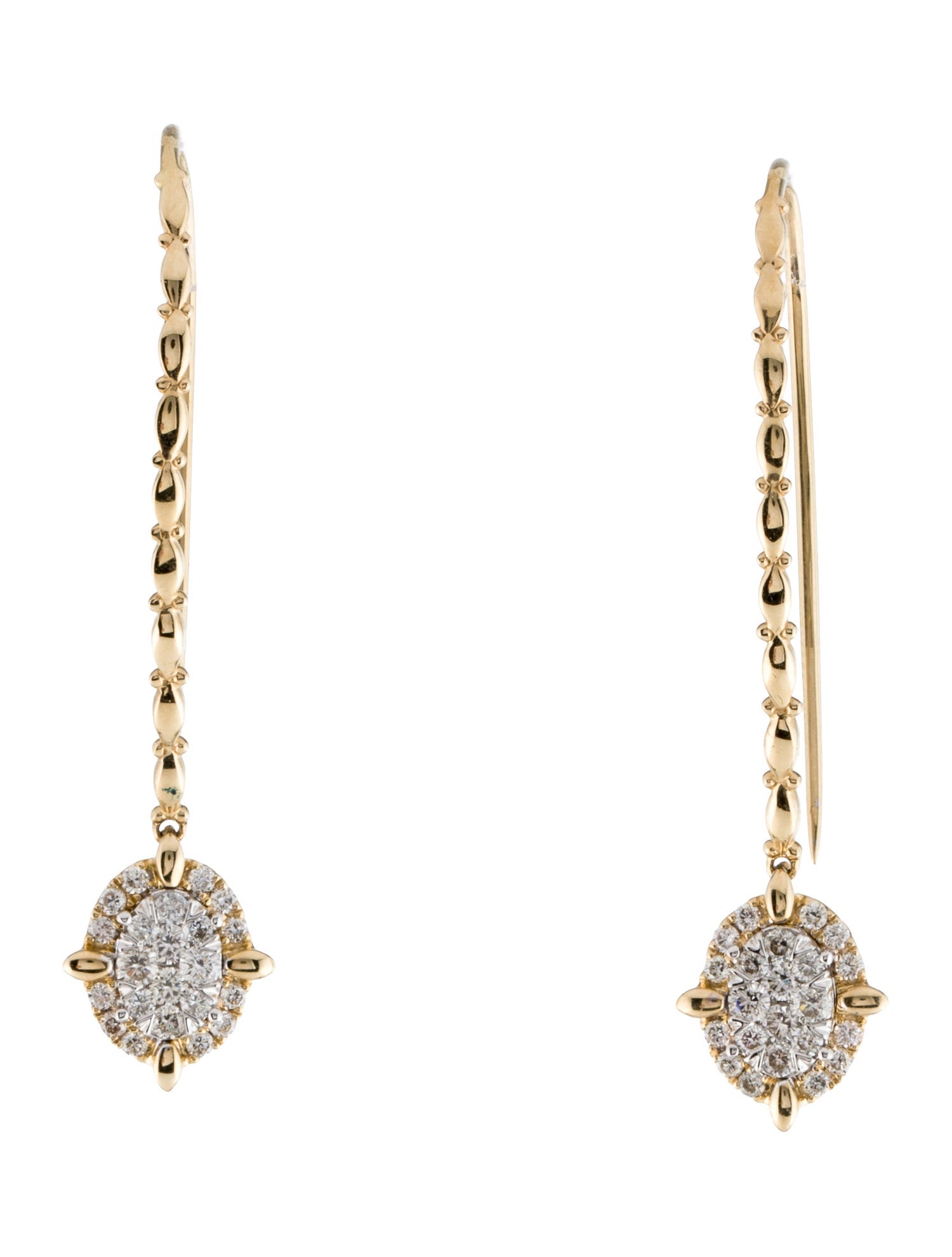 Earrings 14K Diamond Drop