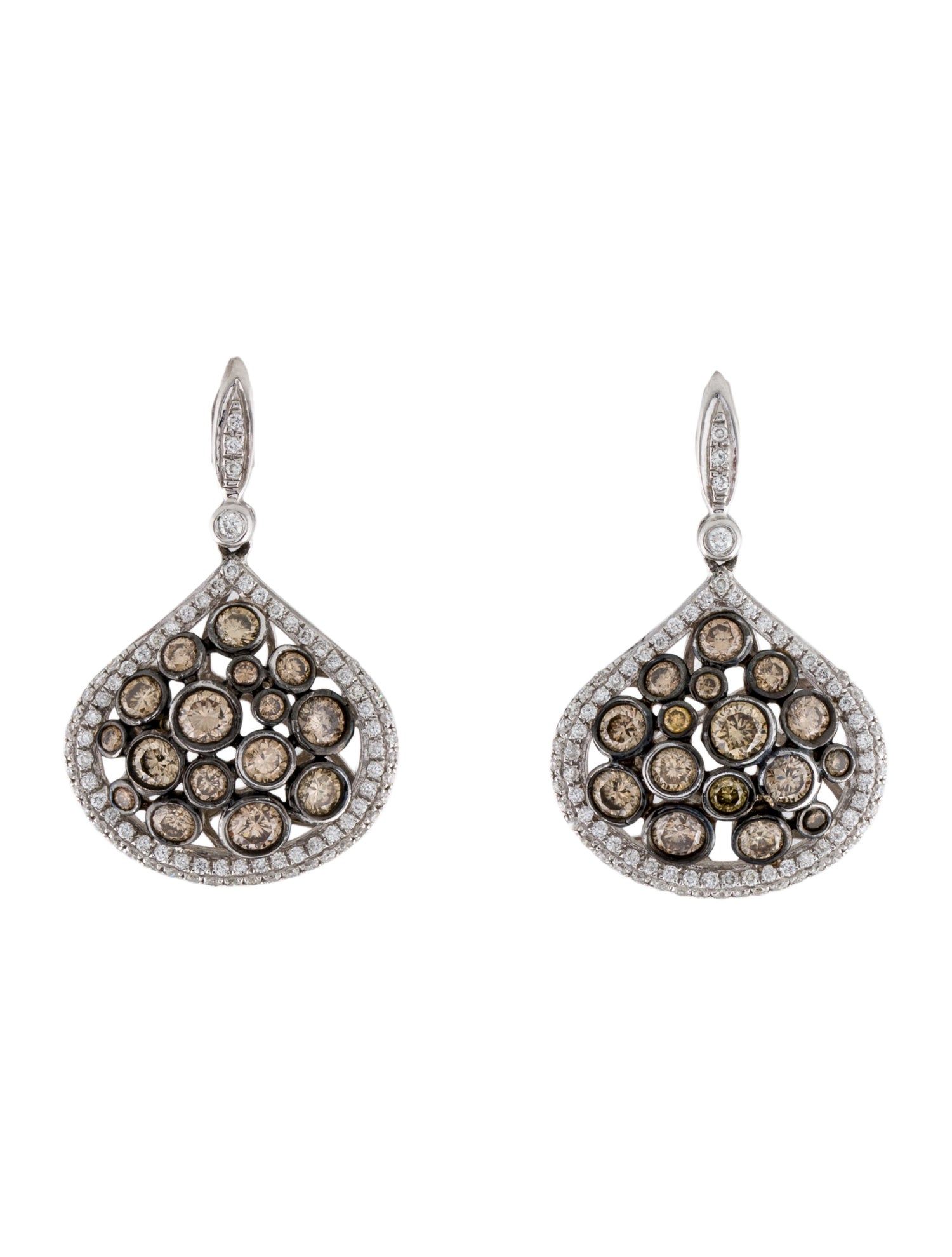 Earrings 18K 1.99ctw Diamond Drop