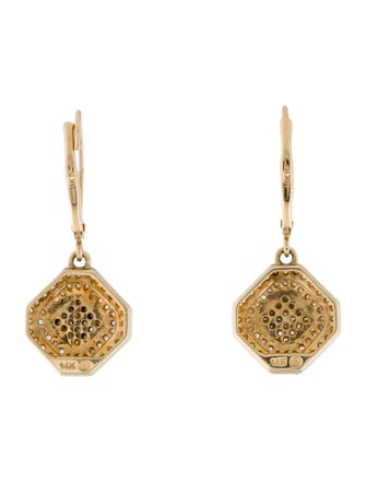 Earrings 14K Diamond Drop Earrings