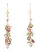 Earrings 14K Tourmaline Heart Drop Earrings