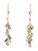 Earrings 14K Tourmaline Heart Drop Earrings