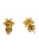 Earrings 14K Diamond Flower Stud Earrings