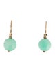 Earrings 10K Jadeite Drop Earrings