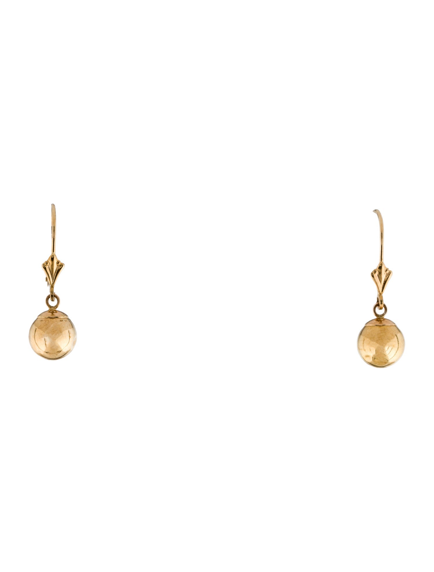 Earrings 14K Ball Drop