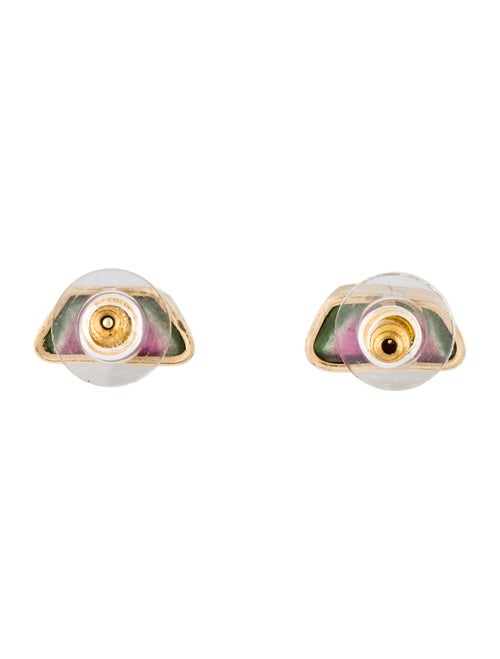 Earrings 14K Parti-Colored Tourmaline Stud Earrings