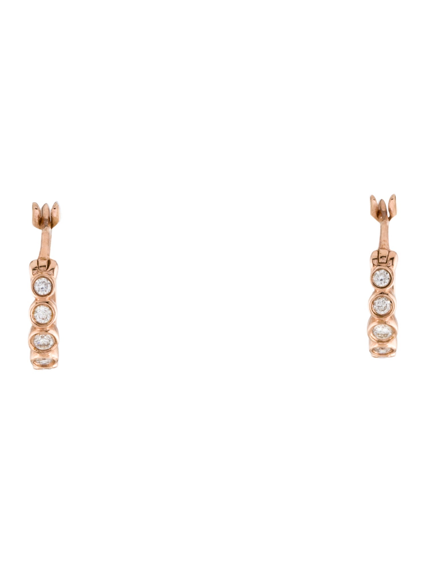 Sofer Jewelry 14K Diamond Huggie Earrings