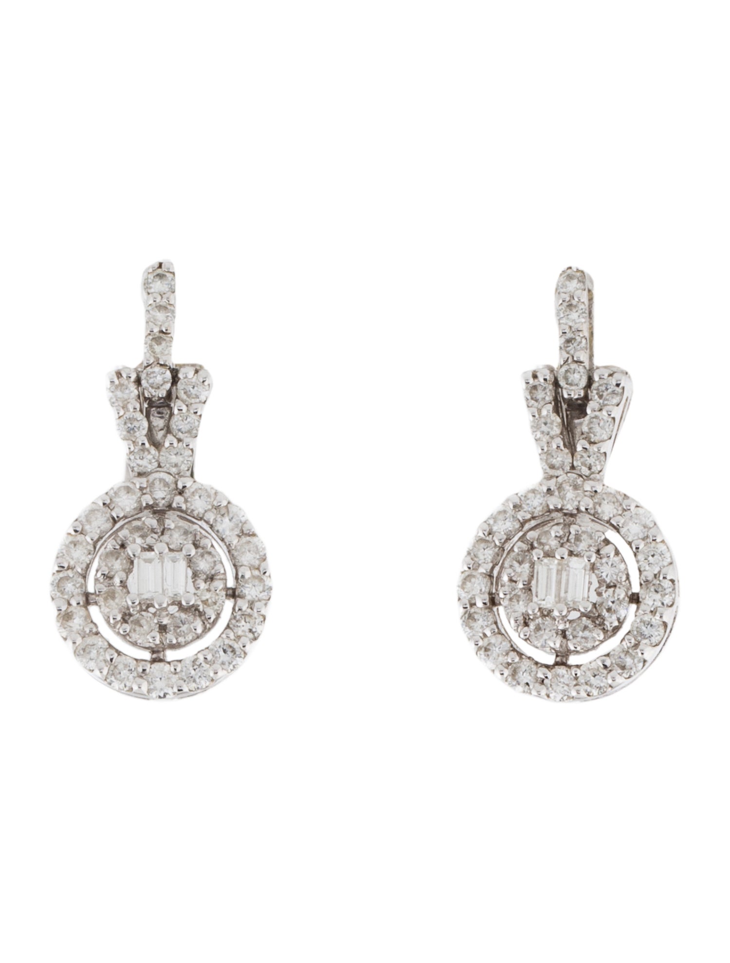 Earrings 18K Diamond Earclip Drop