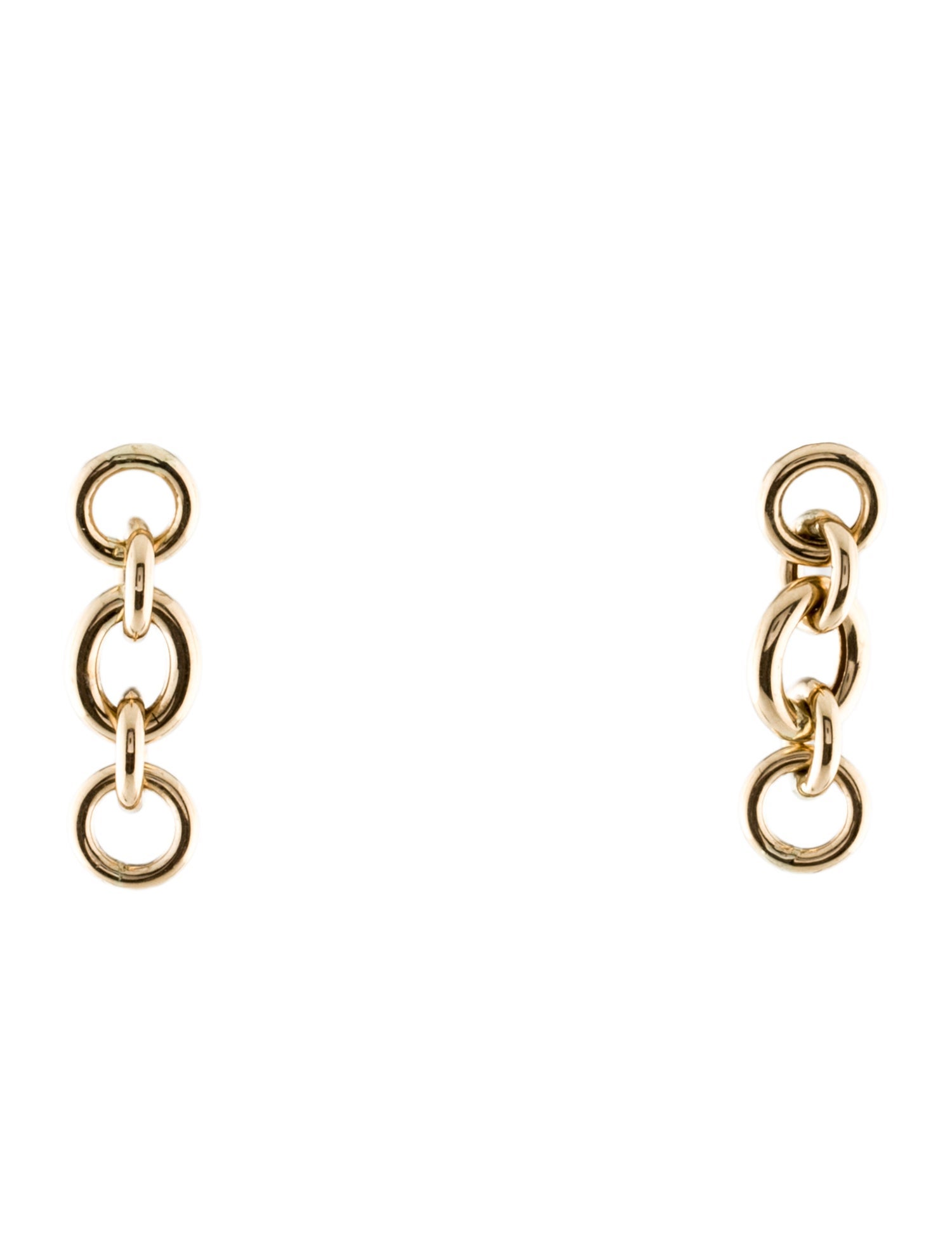 Earrings 14K Chainlink Drop Earrings