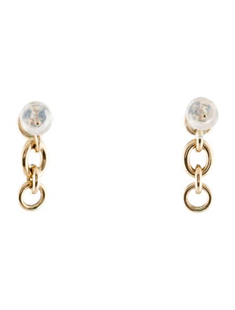 Earrings 14K Chainlink Drop Earrings