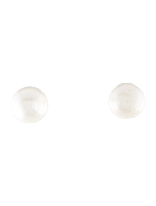 Earrings Platinum Pearl Stud Earrings