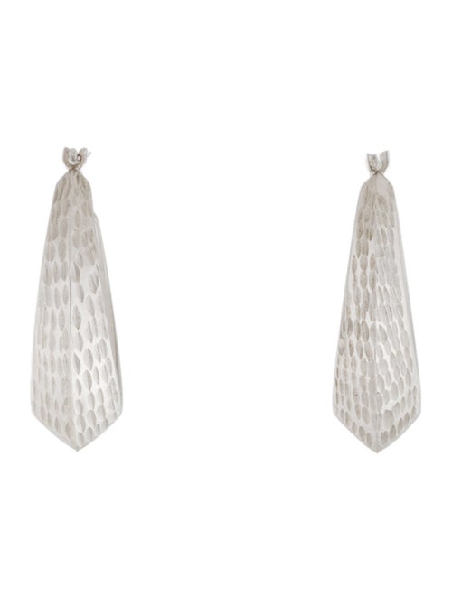 Earrings 14K Textured Hoop Earrings