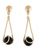 Earrings 14K Onyx Drop Earrings