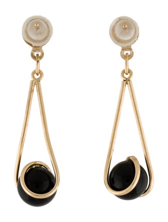 Earrings 14K Onyx Drop Earrings