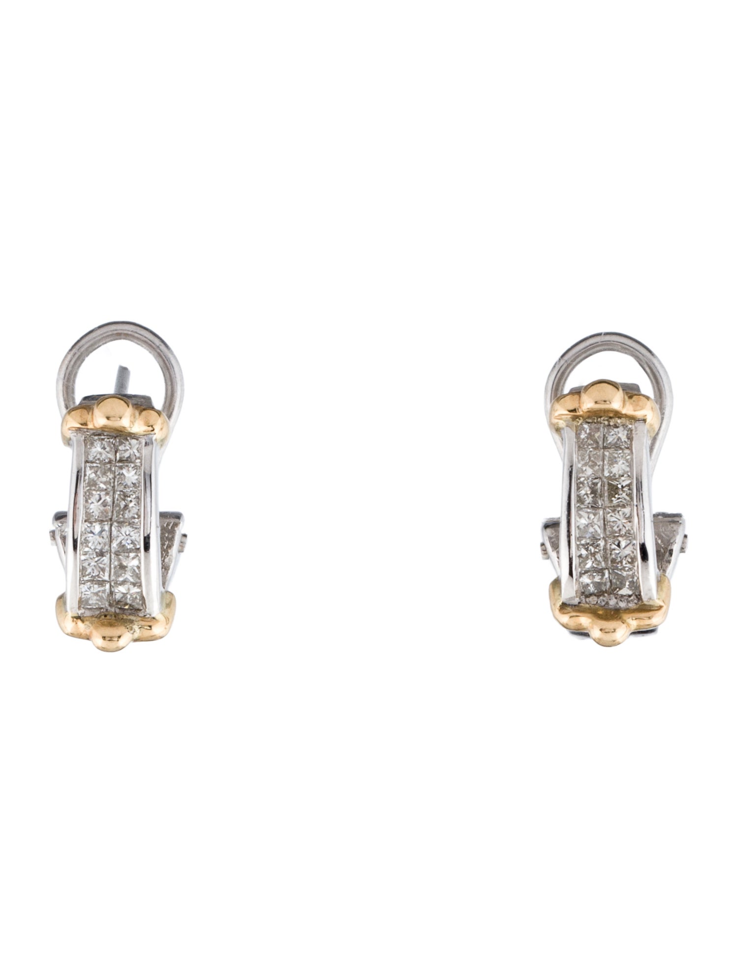 Earrings 14K Diamond Ear Clip Drop