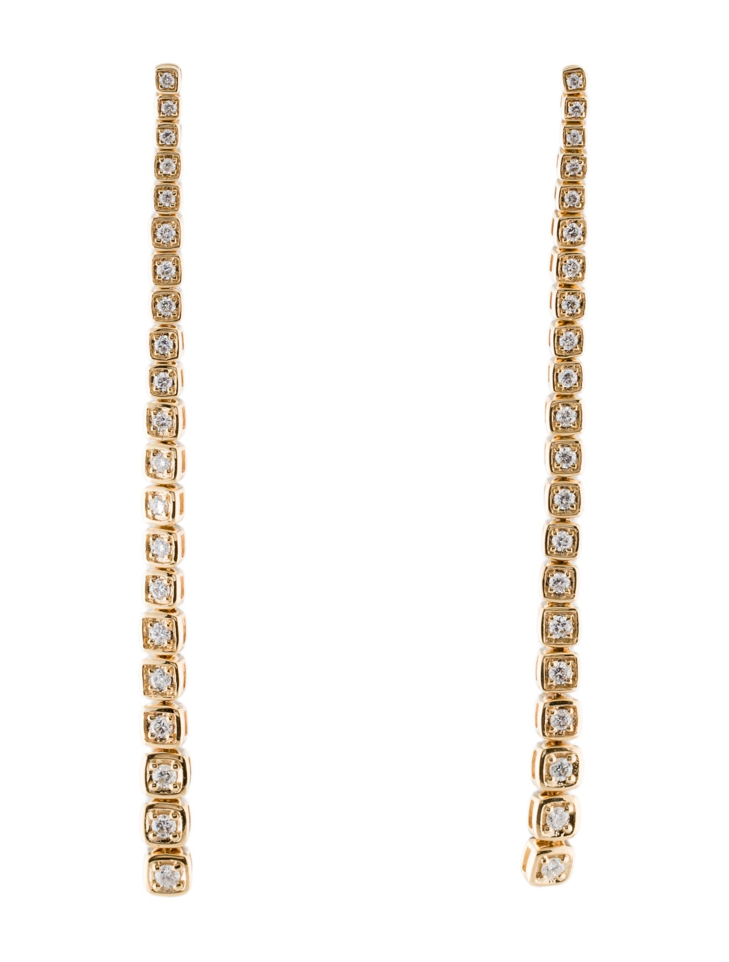 Earrings 14K Diamond Drop Earrings