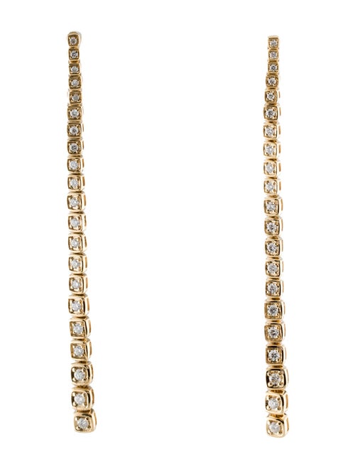 Earrings 14K Diamond Drop Earrings