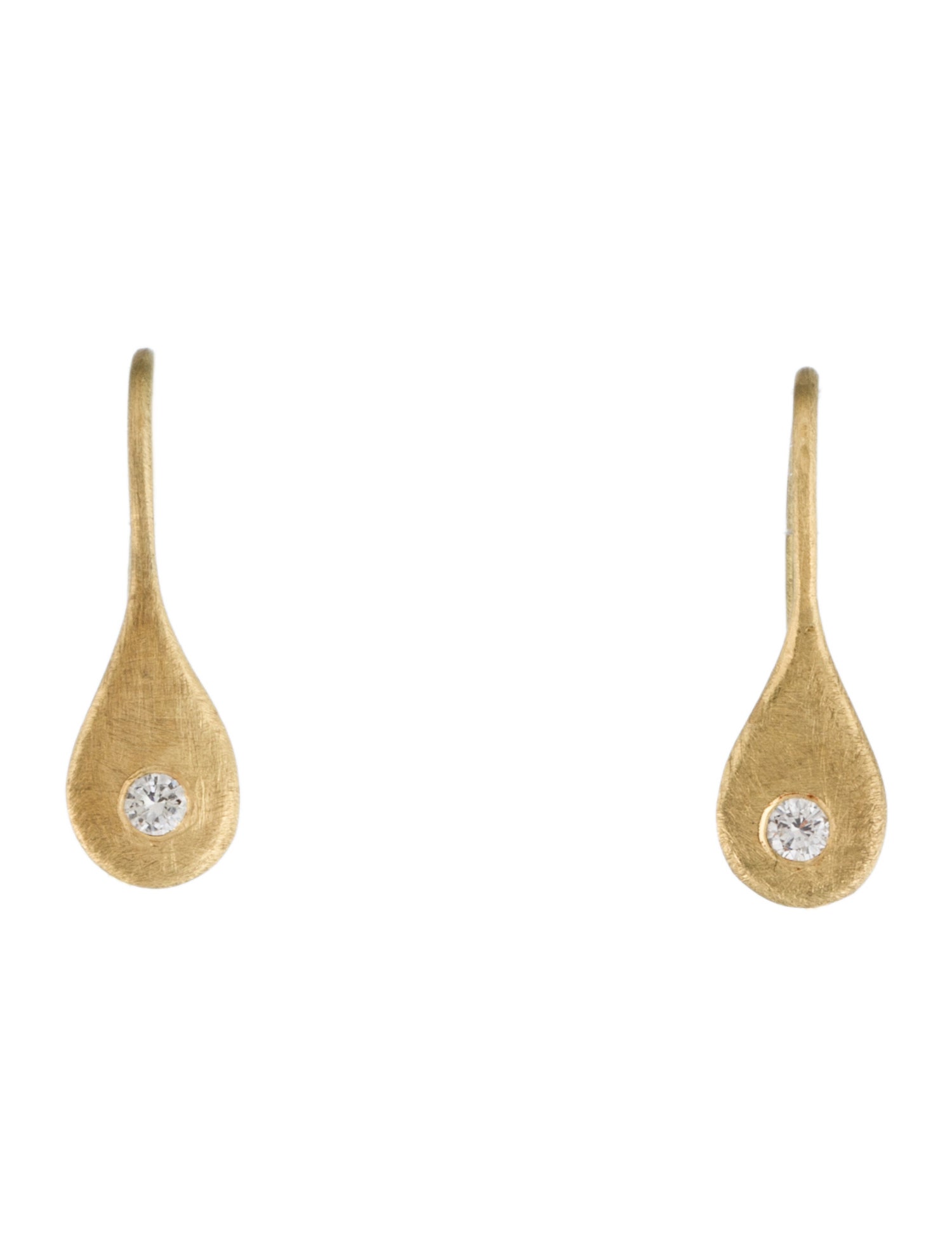 Earrings 18K Diamond Drop Earrings