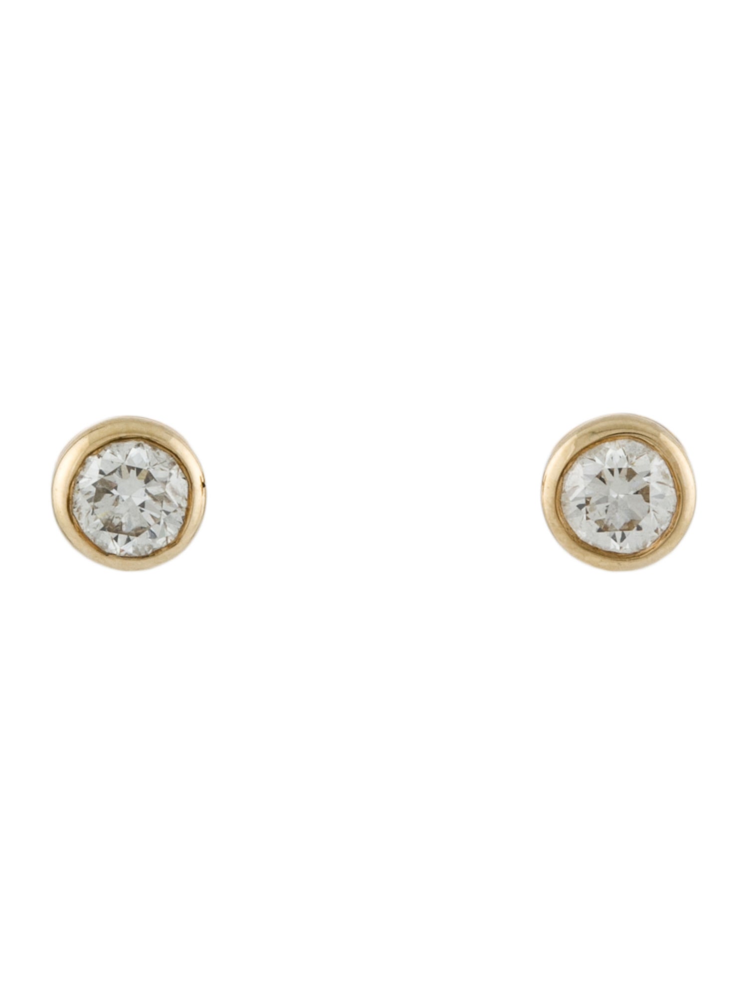 Earrings 14K Diamond Solitaire Stud