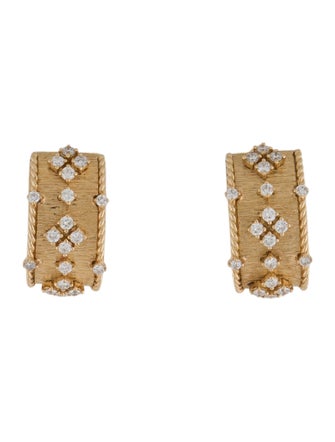 Earrings 18K Diamond Drop Earclips