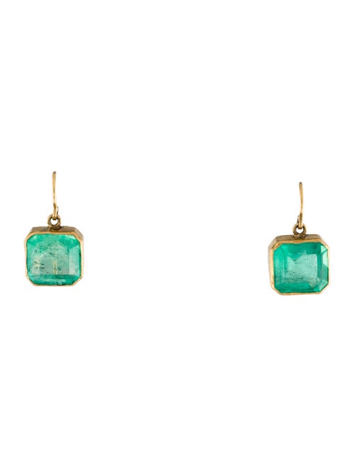 Earrings 14.02ctw Emerald Drop Earrings