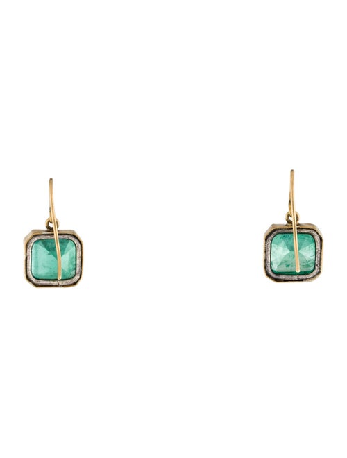 Earrings 14.02ctw Emerald Drop Earrings
