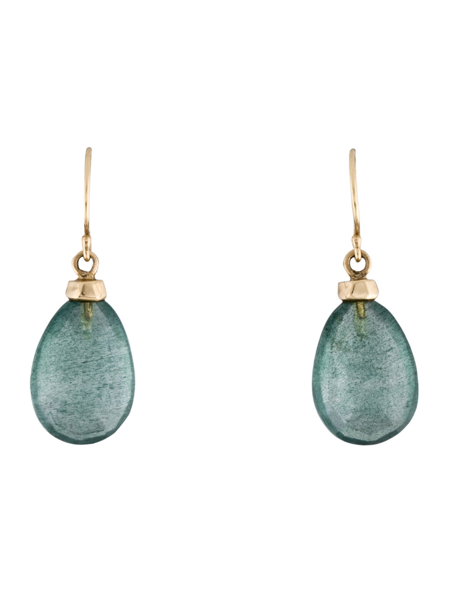 Earrings 14K Aquamarine Drop