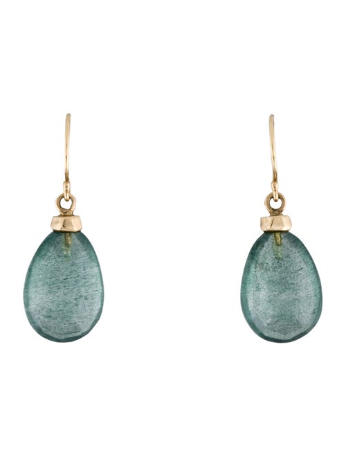 Earrings 14K Aquamarine Drop Earrings