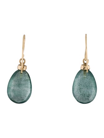 Earrings 14K Aquamarine Drop Earrings
